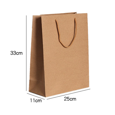 优诗提念YSTN-WJD01 25*33*11CM手提牛皮纸袋10.00 个/包(计价单位:包) 本色