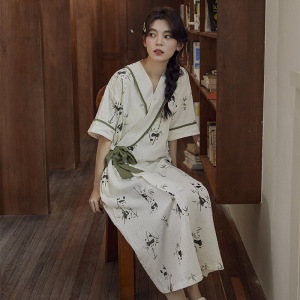 2026夏季带胸垫女士睡裙法式云朵棉居家修身显瘦高级感家居服睡衣