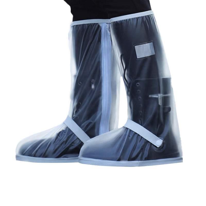 敏胤 MY-3005高帮(筒高约42cm)乳胶雨套靴防水鞋套男女通用 白色 M(38-39码)