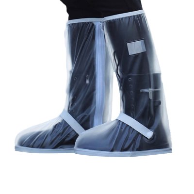 敏胤 MY-3005高帮(筒高约42cm)乳胶雨套靴防水鞋套男女通用 白色 M(38-39码)