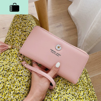 女士钱包女长款手拿包2020新款潮小清新雏菊拉链多功能皮夹手机包NEW LAKE