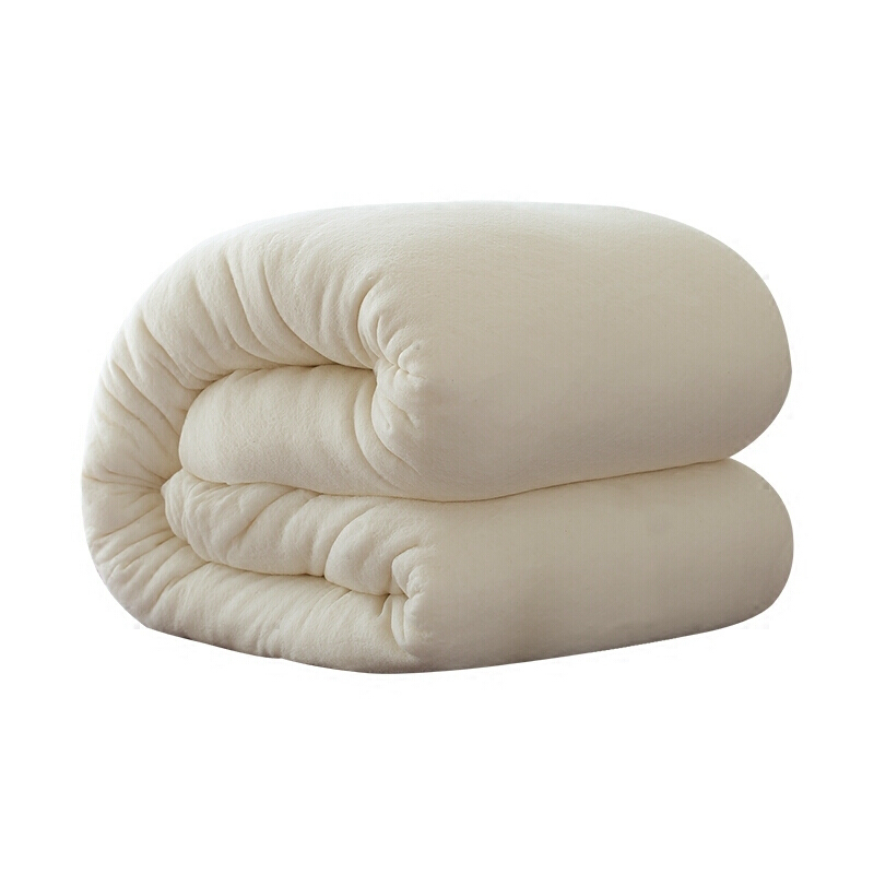 煊煜 白棉被 单位宿舍常用白色棉花被芯 全棉包布内芯加网棉絮 规格150*200/5斤 条