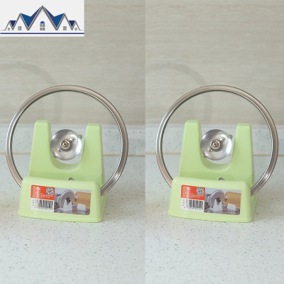 锅盖架坐式放锅盖的架子厨房多功能置物架免打孔菜板砧板架两个装 三维工匠