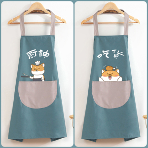 [补贴10%]长袖围裙女家用厨房防水防油专用餐饮工作服新款网红秋冬罩衣围腰