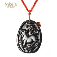 梦克拉 Mkela 砭石项链吊坠 十二生肖狗项坠 吊坠 民族风 其他