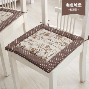 美帮汇棉麻印花加厚海绵椅垫坐垫垫子汽车座垫餐椅垫椅子座垫坐垫