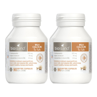 2瓶装 | 佰澳朗德(Bio Island)婴幼儿童液体钙乳钙胶囊90粒/瓶装 香港/保税随机发