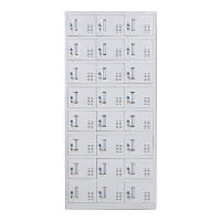 阿拉贡收纳柜财务档案柜资料柜加厚文件柜办公室带锁铁皮柜二十四门更衣柜