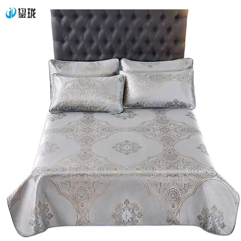 鋆珑 简欧提花柔丝凉席三件套 JL-RSX02 套