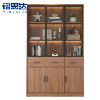 铭思达书柜三门三抽台