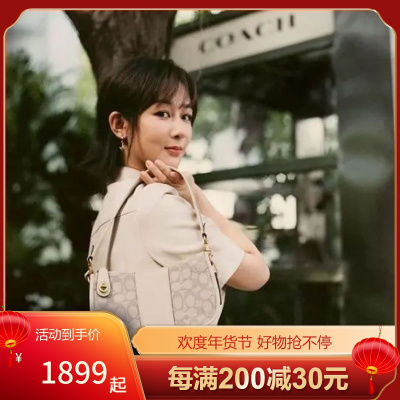 蔻驰(coach) 女包 swinger 20 杨紫同款 经典手袋单肩手提复古时尚