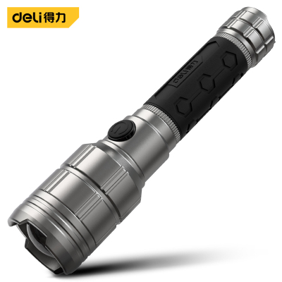 得力(deli) 手电筒工业款强光 1000流明3000mAh变焦反充 DL551024 单位/个