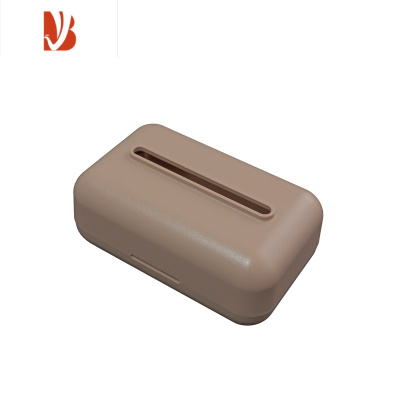 三维工匠SimplyBetter原创设计简约浴室厨房壁挂式车载弹力托纸巾盒抽纸盒 木玫瑰(壁挂版) 含挂钩