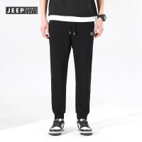 JEEP SPIRIT新款男士休闲简约卫裤系带弹力直通舒适男裤运动长裤