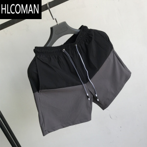 HLCOMAN短裤男夏季 冰丝运动薄款宽松休闲裤子男夏休闲裤中裤大裤衩4分裤