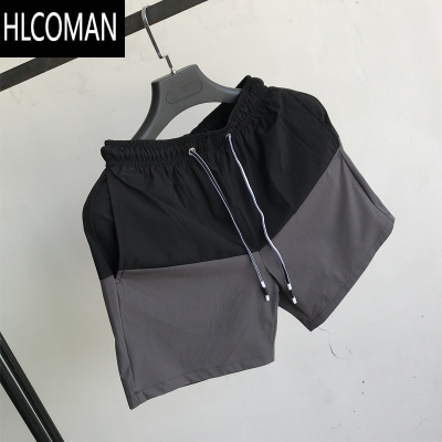 HLCOMAN短裤男夏季 冰丝运动薄款宽松休闲裤子男夏休闲裤中裤大裤衩4分裤