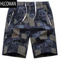 HLCOMAN居家大裤衩男外穿加肥加大男士短裤夏季宽松休闲胖子5五分沙滩裤