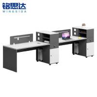 铭思达屏风办公桌2.4米直排双人位张