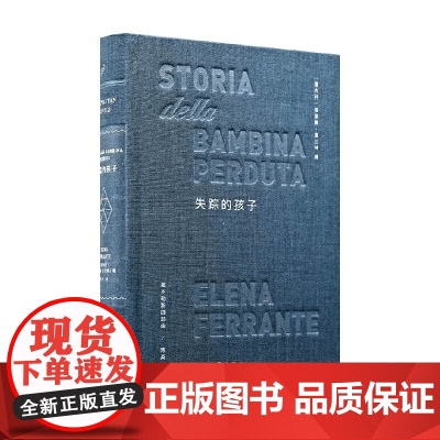 失踪的孩子 精装珍藏本 埃莱娜·费兰特 著 小说