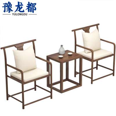 豫龙都禅位椅+边几C2套