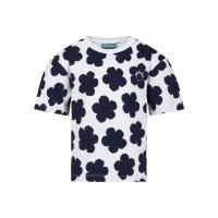 高田贤三(Kenzo)女孩运动卫衣短袖T恤棉质弹性纤维圆领花卉图案休