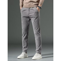 灯芯绒裤男士秋冬季新款韩版修身型直筒商务休闲长裤