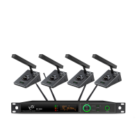 DEIYUS会议话筒真分集一拖四无线方管麦克风BH-4600