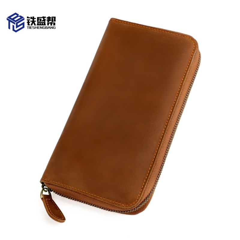 铁盛帮 双层手账包 棕色牛皮220mm*130mm*40mm 个