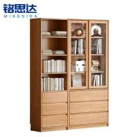铭思达实木书柜1.5米台