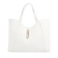 FURLA高质感百搭托特包女大容量手提斜挎包休闲通勤手袋米色皮质