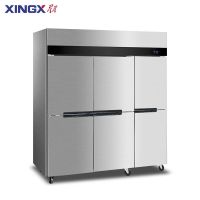 星星(XINGX)KCD-1871M6六门冰箱铜管商用厨房冰柜大容量饭店酒店后厨双温冷藏冷冻保鲜柜全冷冻铜管冰箱