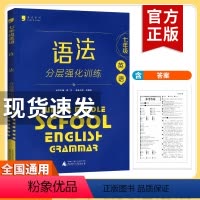 英语 [正版]蓝皮英语系列七年级英语语法分层强化训练 全国通用版初一7年级上册下册英语语法必刷题培优提升专项训练辅导书阶