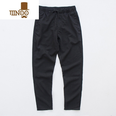 YANXU冰丝裤子男直筒宽松透气速干运动长裤弹力潮流百搭夏季薄款休闲裤