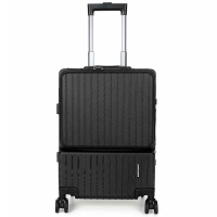 SUISSEWIN新款时尚扩展铝框硬壳拉杆箱行李箱SN8610B