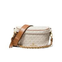 迈克·科尔斯(MICHAEL KORS)女士聚氨酯材质Slaterlogo印花可调节