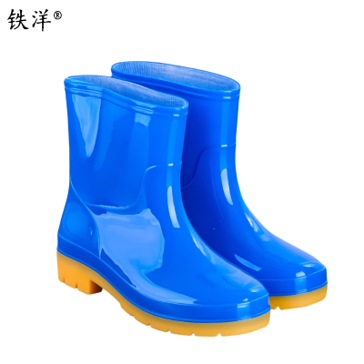 铁洋 多色短筒PVC防水雨靴 TY-YX010 双