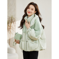 年新款冬季短款小个子加厚宽松棉衣棉服时尚保暖连帽外套