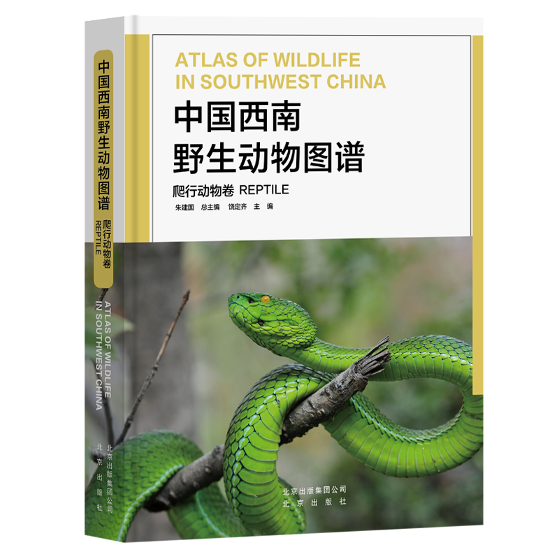 [醉染正版]中国西南野生动物图谱 爬行动物卷云贵川藏广西自然生态野生特有珍稀爬行类动物生活习性特征科普读物生物学学术研究