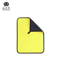 山之只 超厚双面超细纤维抹布 灰黄25*25cm 条