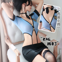 长夜漫漫情趣内衣透视纯欲包臀裙火辣床上激情女警制服套装女1914