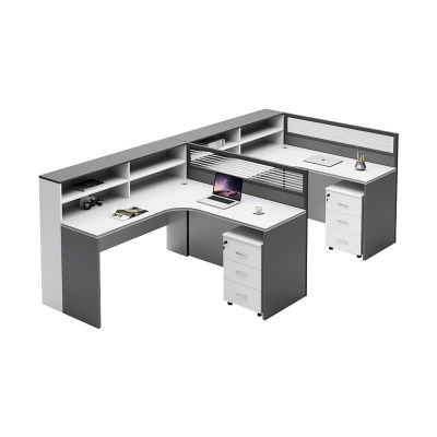 中豫鑫泽 ZYXZ5031836 屏风办公桌职员工位卡座 F型双人位含柜