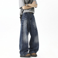 美式牛仔裤男款夏季高街复古vibe风设计感小众潮牌痞帅