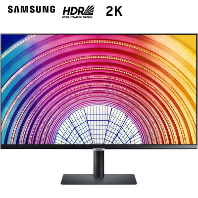 三星（SAMSUNG）显示器31.5英寸2K高清HDR10.7亿色微边框旋转升降底座办公电脑显示屏幕S32A600NWC