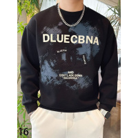 新款男士时尚休闲卫衣美式圆领套头上衣秋冬潮流钢印宽松潮牌长袖