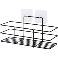 免打孔浴室置物架卫生间洗漱架 壁挂卫浴架子化妆品收纳架