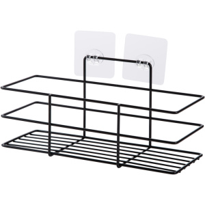 免打孔浴室置物架卫生间洗漱架 壁挂卫浴架子化妆品收纳架