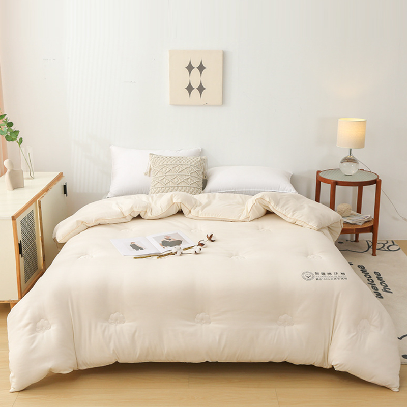 昕蓝梦 水洗棉长绒棉棉花被4斤 150*200cm 条