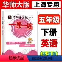 [正版]2024华东师大版一课一练五年级下英语5年级下册第二学期N版华师大一课一练上海小学牛津英语辅导练习册沪教版华东