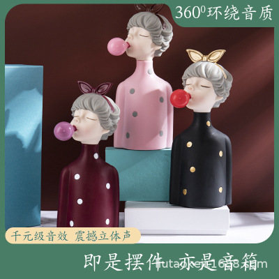 苏宁优品-520情人节礼物六一儿节礼物生日礼物女送女朋友送闺蜜泡泡女孩蓝牙音箱新款创意礼品轻奢风生日家居客厅装饰品音响