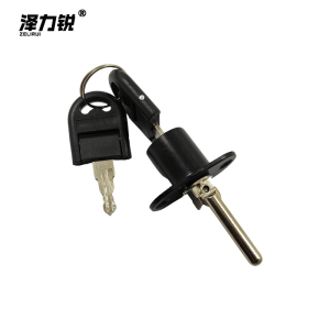 泽力锐 抽屉锁柜门锁 黑色19mm 个
